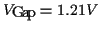 \( V_{Gap}=1.21V \)